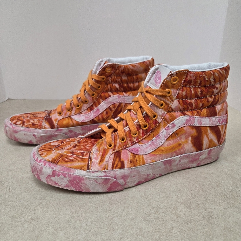 Vans "Collina Strada" SK8-Hi 38 DX Orange & Wht Hightop Sneaker Men's 9.5 Wms 11 - Picture 3 of 7